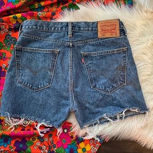 Levi’s 505 Straight Mid rise denim cutoffs